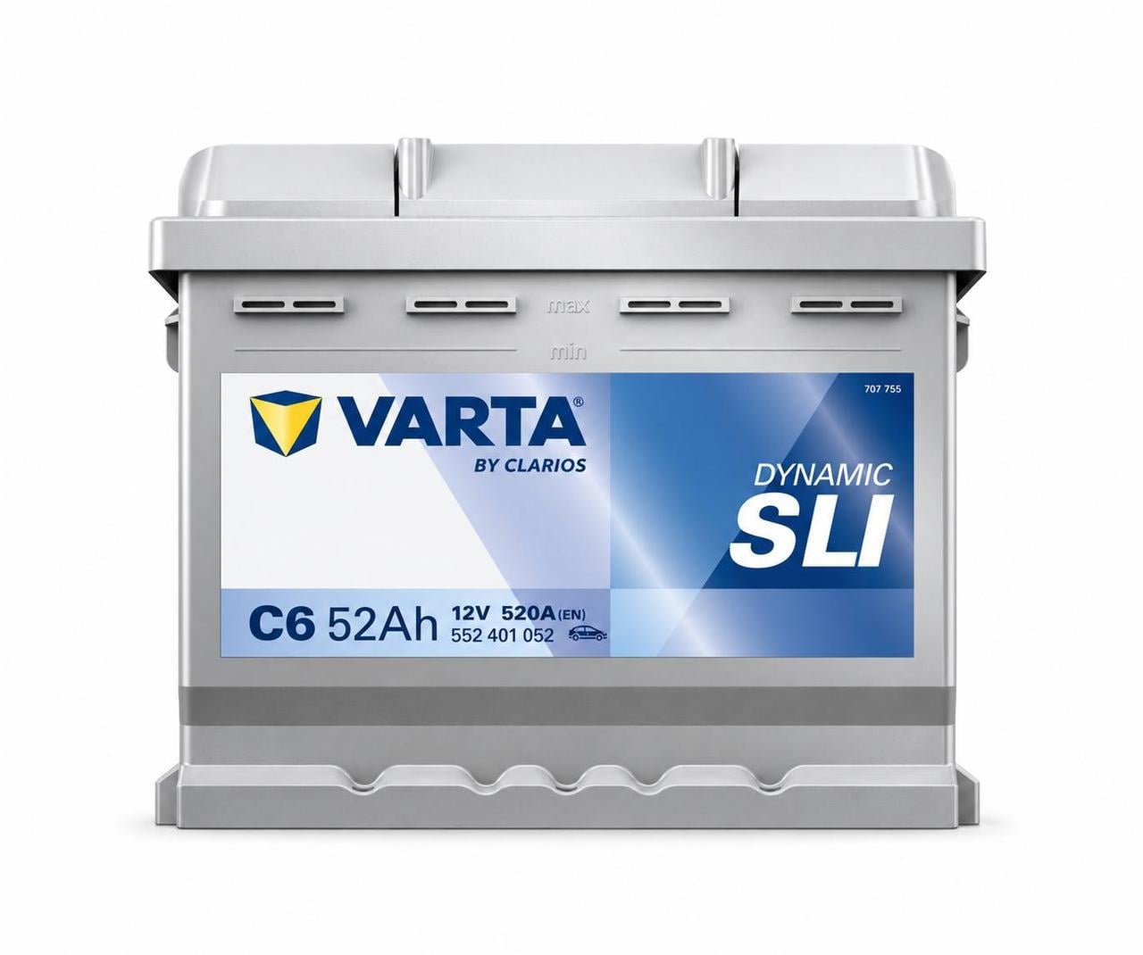 Акумулятор автомобільний Varta C6 52 Ah 520A R+ 12V низькобазовий (3202504279) Акумулятор автомобільний Varta C6 52 Ah 520A R+ 12V низькобазовий (3202504279)