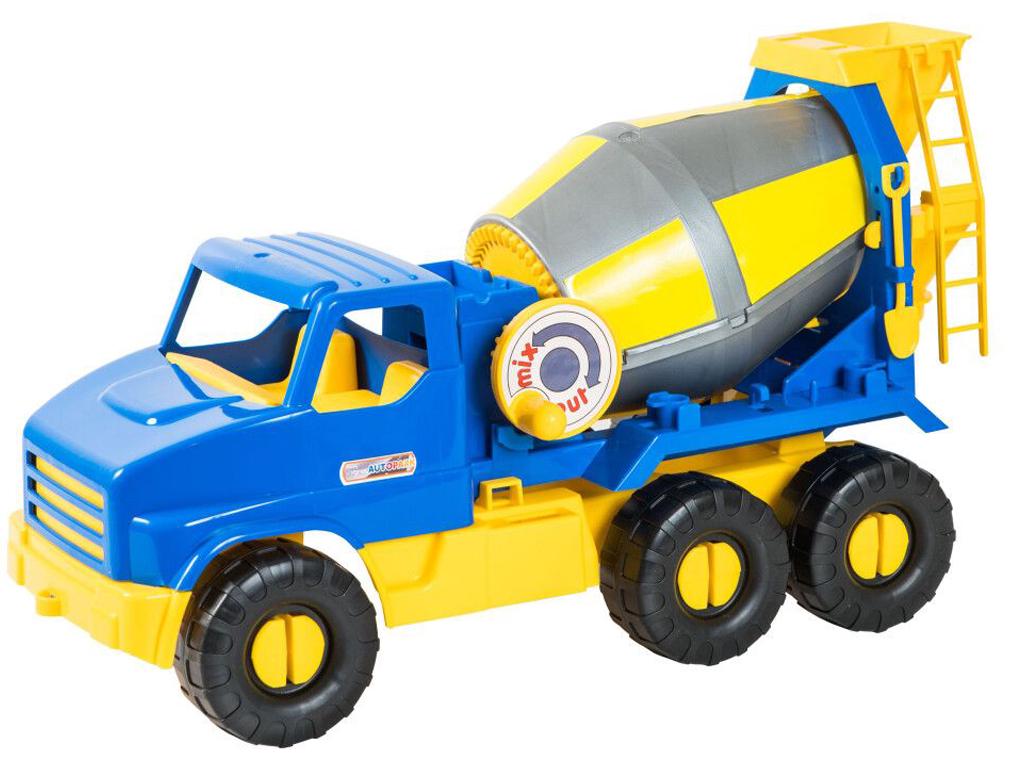 Игрушечная машинка Wader City truck Бетономешалка 44x19x26 см (39395) - фото 1