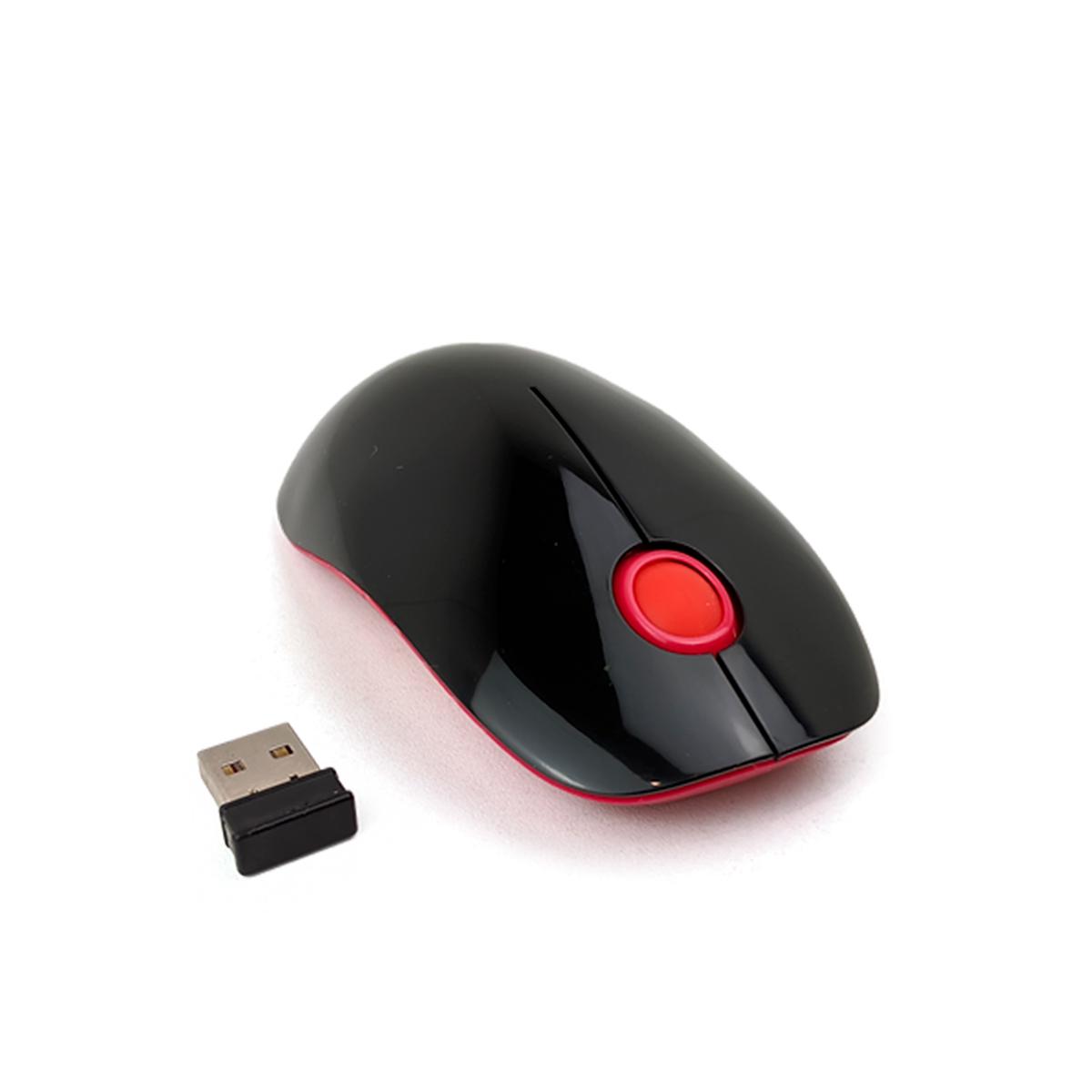 Мышь компьютерная Wireless Mouse G-217 беспроводная Розовый/Черный (1009006-Pink)