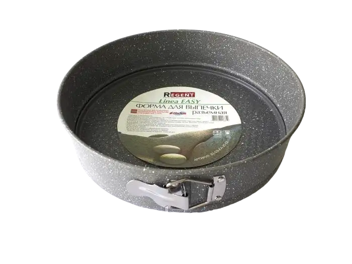 Форма роз'ємна для випічки торта і пирога кругла металева зі знімним дном D 28 cm H 7 cm 19369