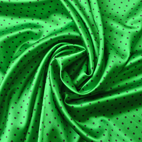 Ткань Ideia Горохи атлас 1,45 м Green (2200004109008)