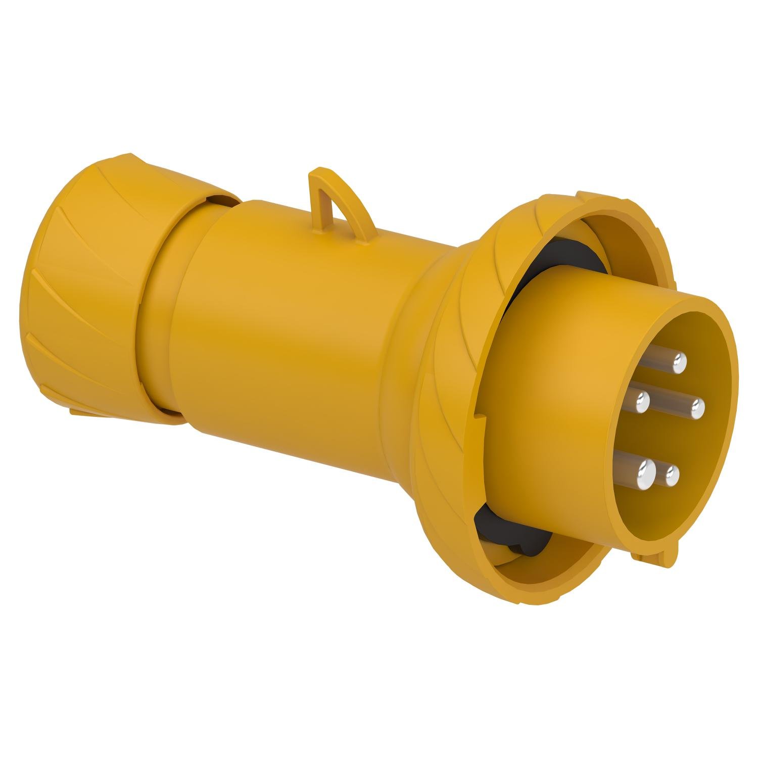 Силовая вилка Schneider Electric PratiKa 3P+N+E 16А 130 В переносная IP67 Желтый (PKX16M715)