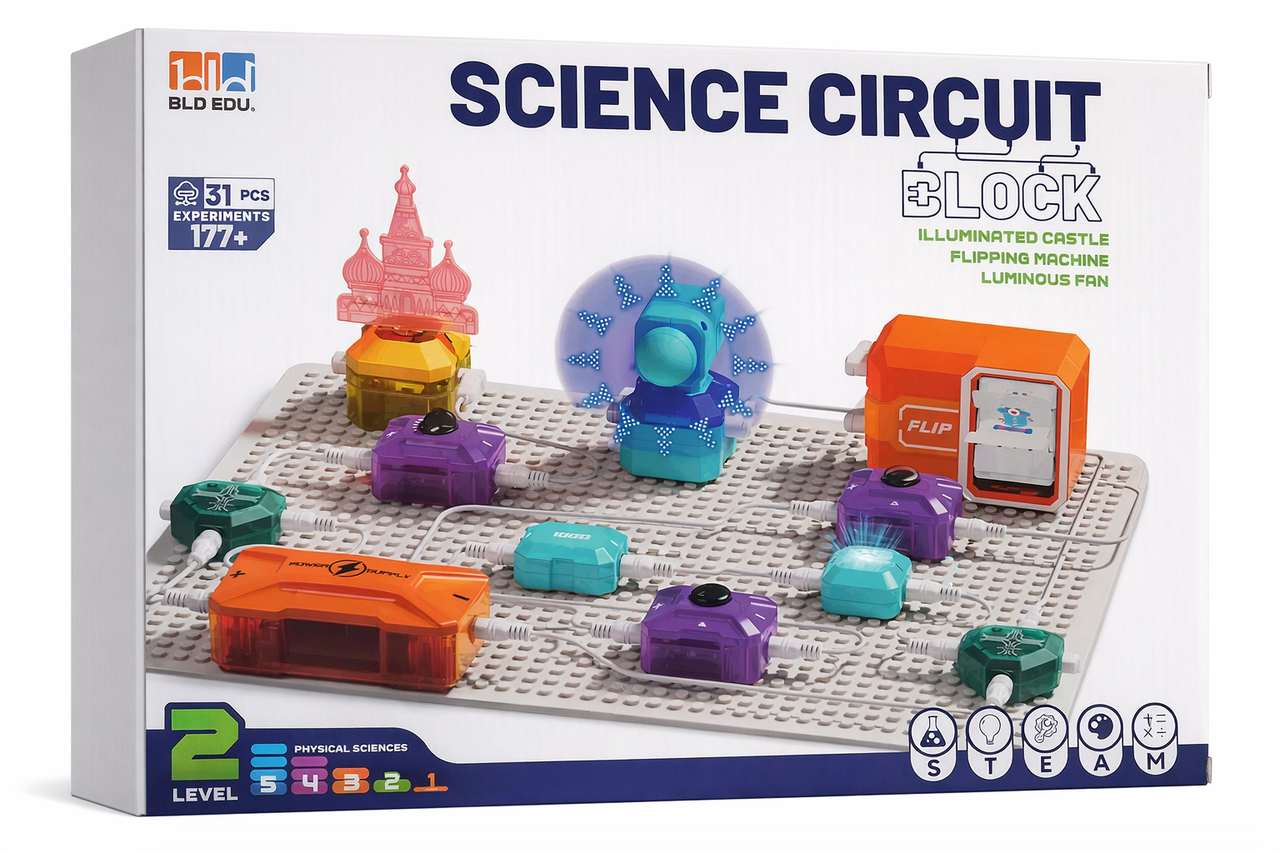 Конструктор электронный D 2009 177 экспериментов на батарейках в коробке (2941710840)