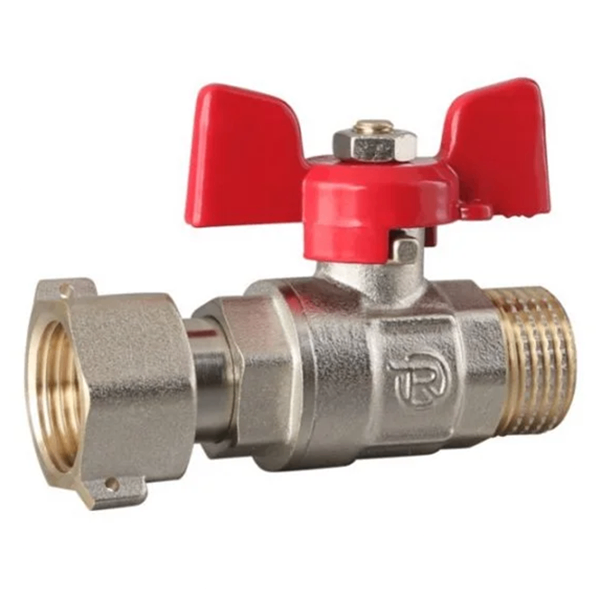 Кран шаровой с накидной гайкой REIGER 3/4 ВЗ прямой латунь (6554286)