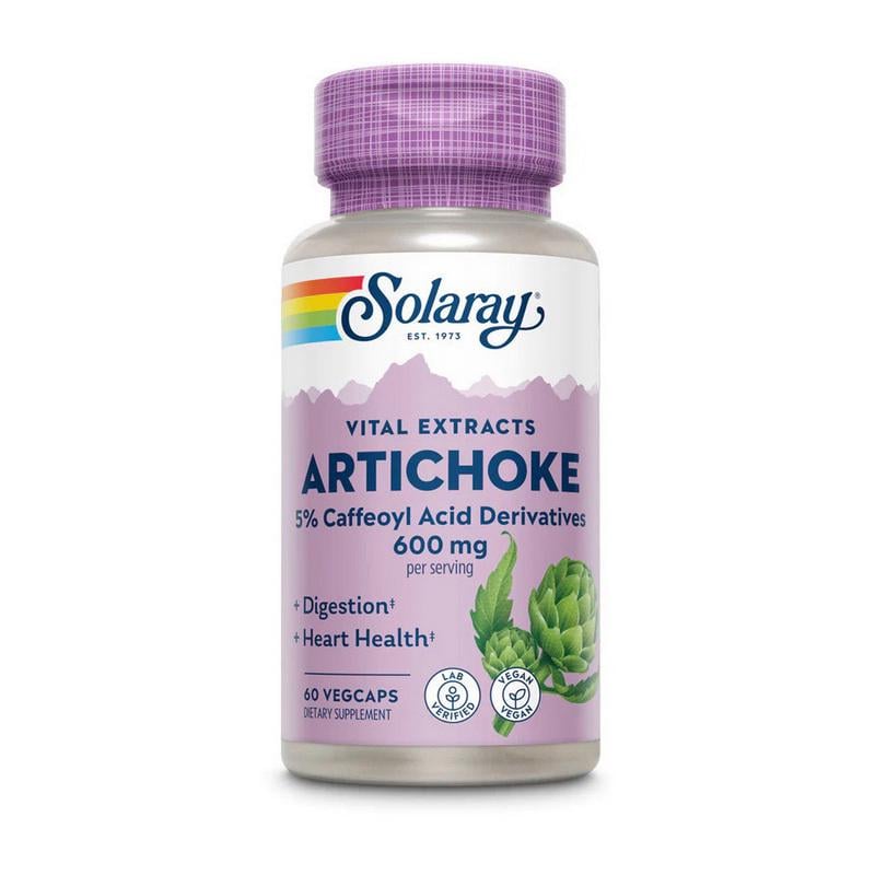 Экстракт артишока Solaray Artichoke 600 mg 60 вер. капс.