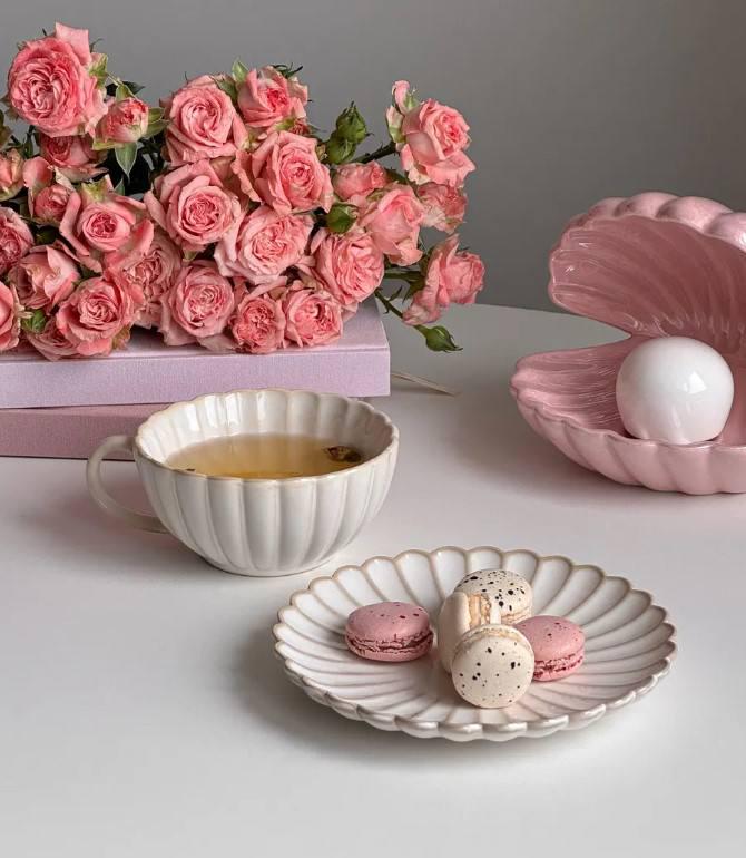 Чашка з блюдцем Елеганс керамічна 250 мл (90716) - фото 6