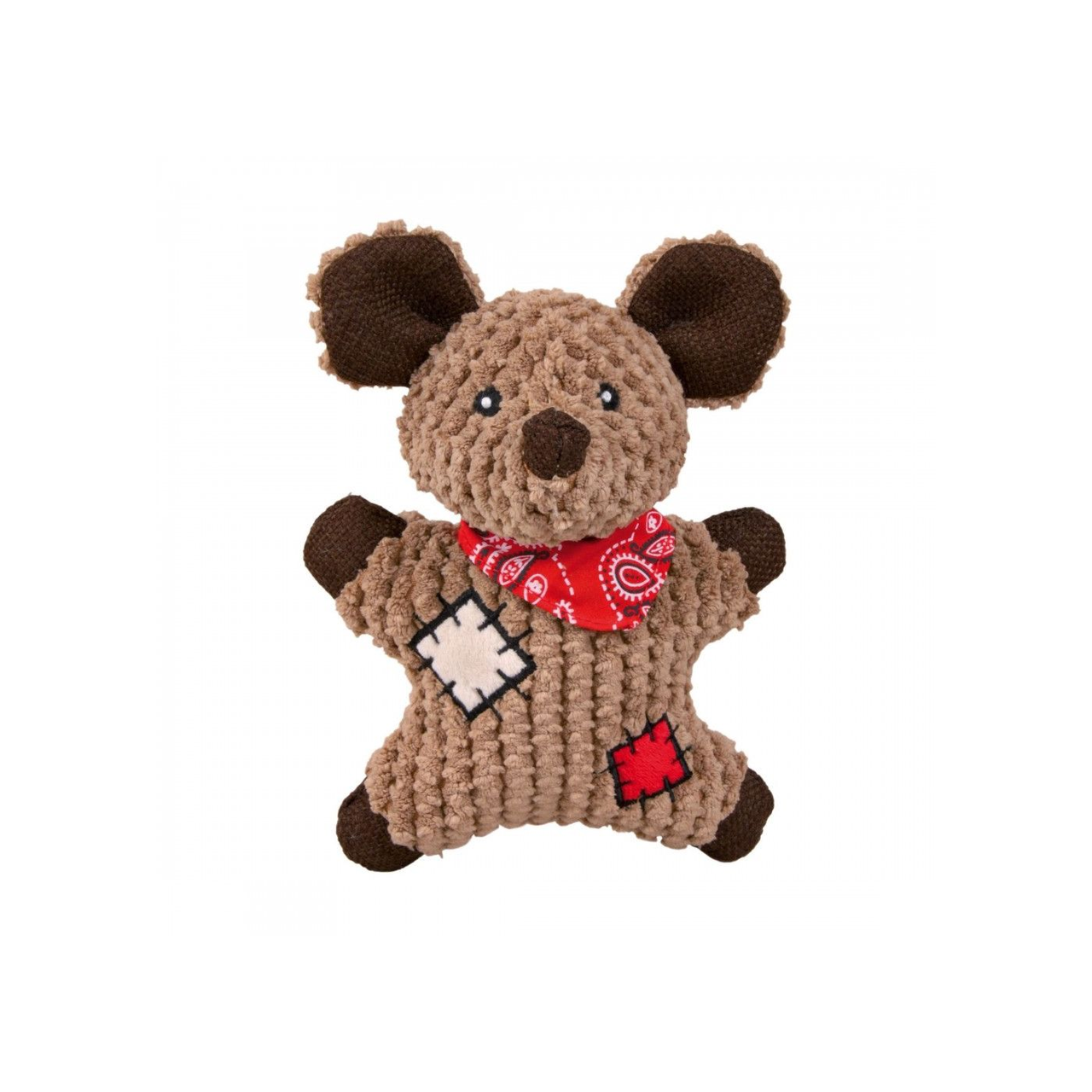 Игрушка для собак Trixie Мышка с заплатками и пискавкой плюш 19 см (4047974360309)