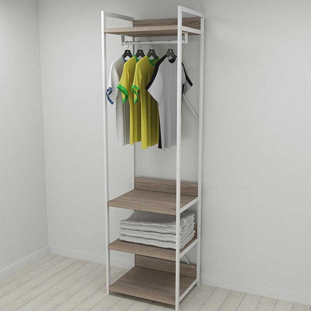 Шкаф Ferrum-decor Гардероб Уни секция 3 серии Конект металл/ДСП 32 мм 220x60x50 см Белый/Дуб Сонома Трюфель (FRD-104534) Шкаф Ferrum-decor Гардероб Уни секция 3 серии Конект металл/ДСП 32 мм 220x60x50 см Белый/Дуб Сонома Трюфель (FRD-104534)