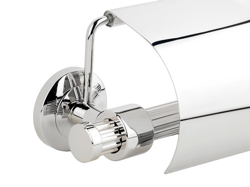 Тримач для туалетного паперу KUGU Maximus 611C із кришкою Хром (130729) - фото 3