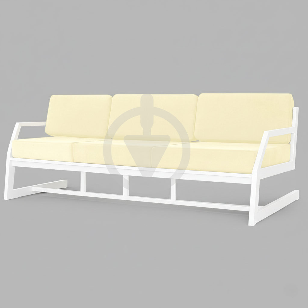 Диван металевий AVVS tech Атлас вуличний лофт оксфорд з підлокотниками 246 см Бежевий/Білий (30222850) - фото 1 Диван металевий AVVS tech Атлас вуличний лофт оксфорд з підлокотниками 246 см Бежевий/Білий (30222850) - фото 1