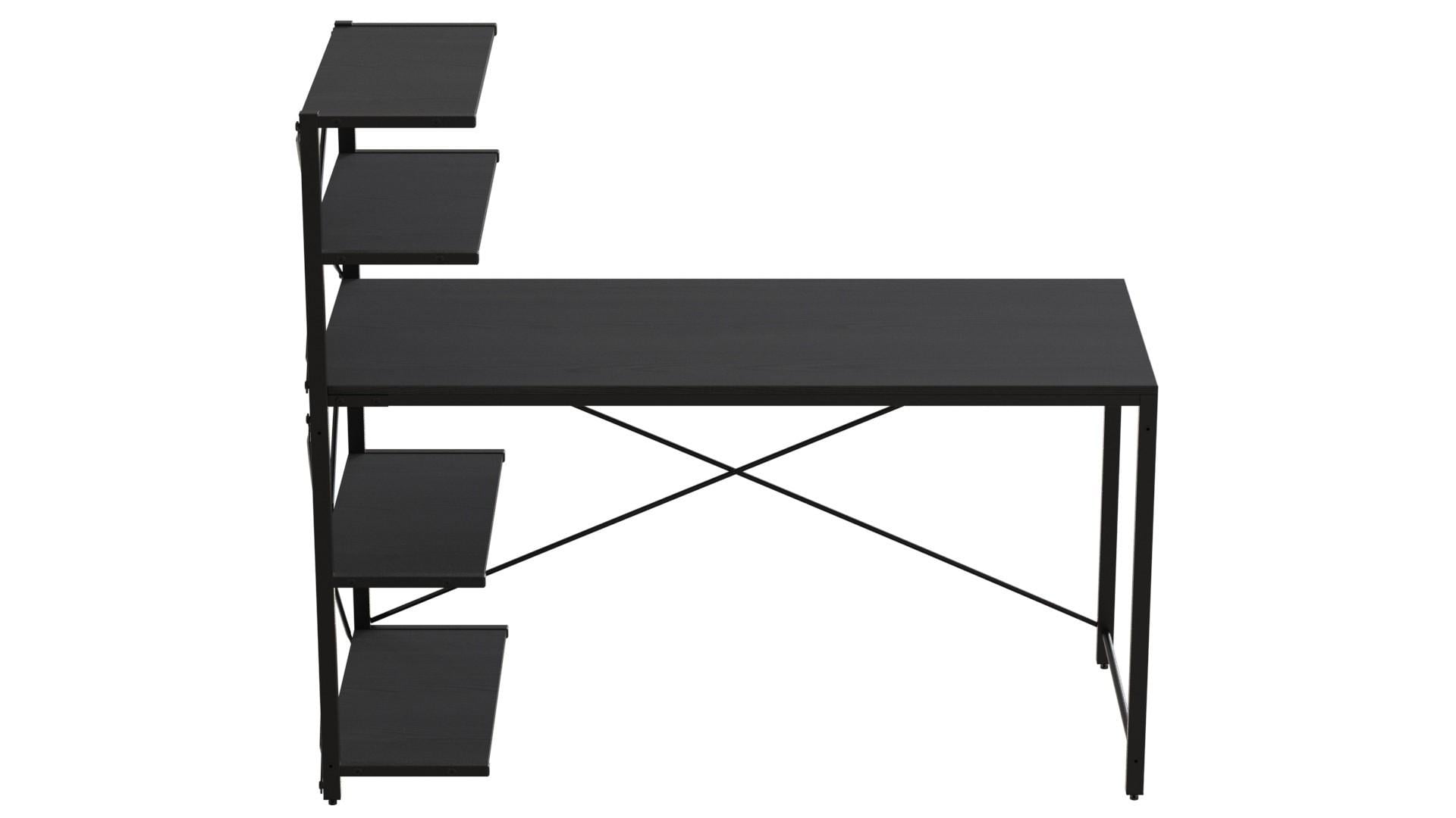 Компьютерный стол Ferrum-decor Джек ДСП 75x120x70 см Черный/Сосна Кембра (FRD-105421)