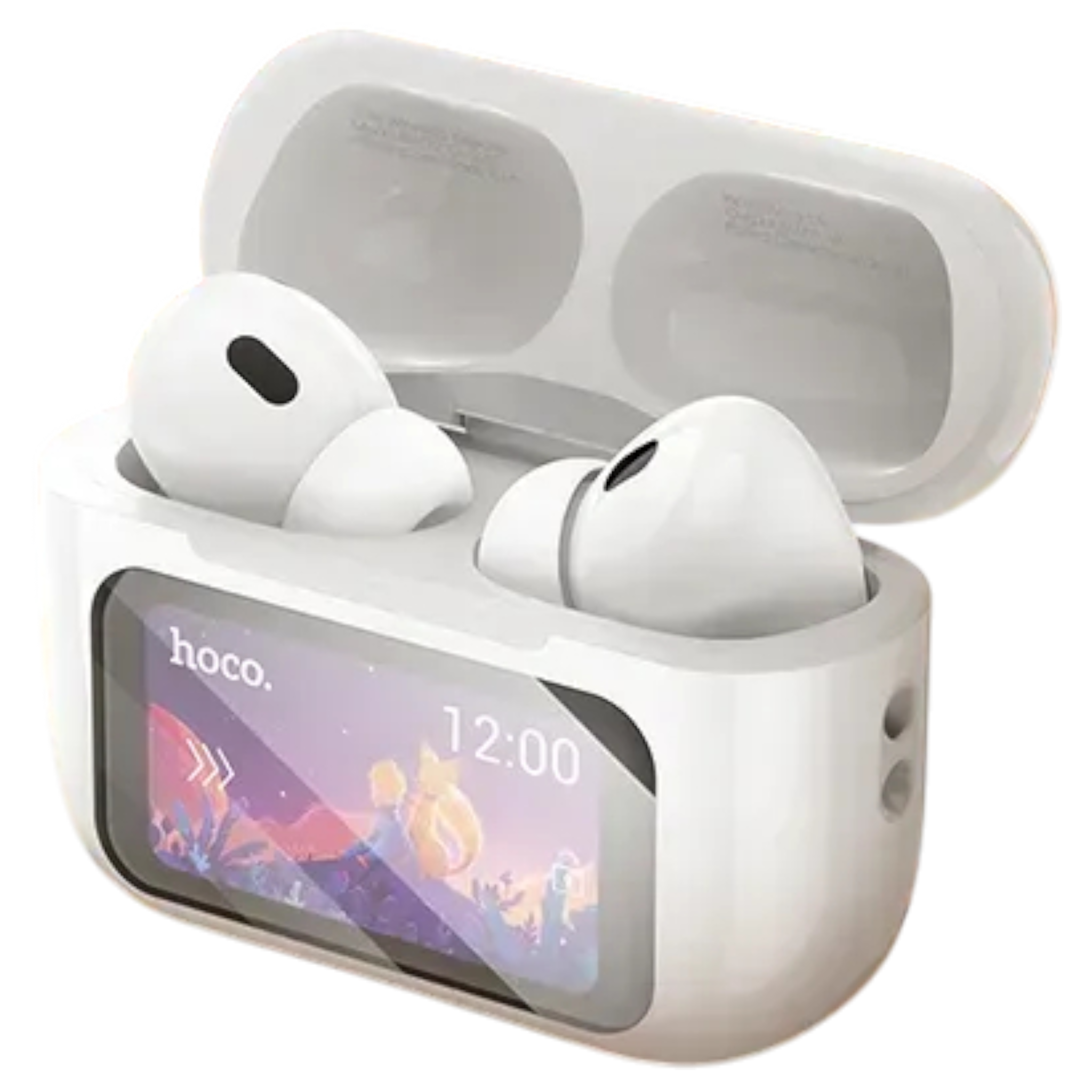 Навушники бездротові Hoco EW72 Soar ANC Noise Reduction touch screen BT White (30668023)