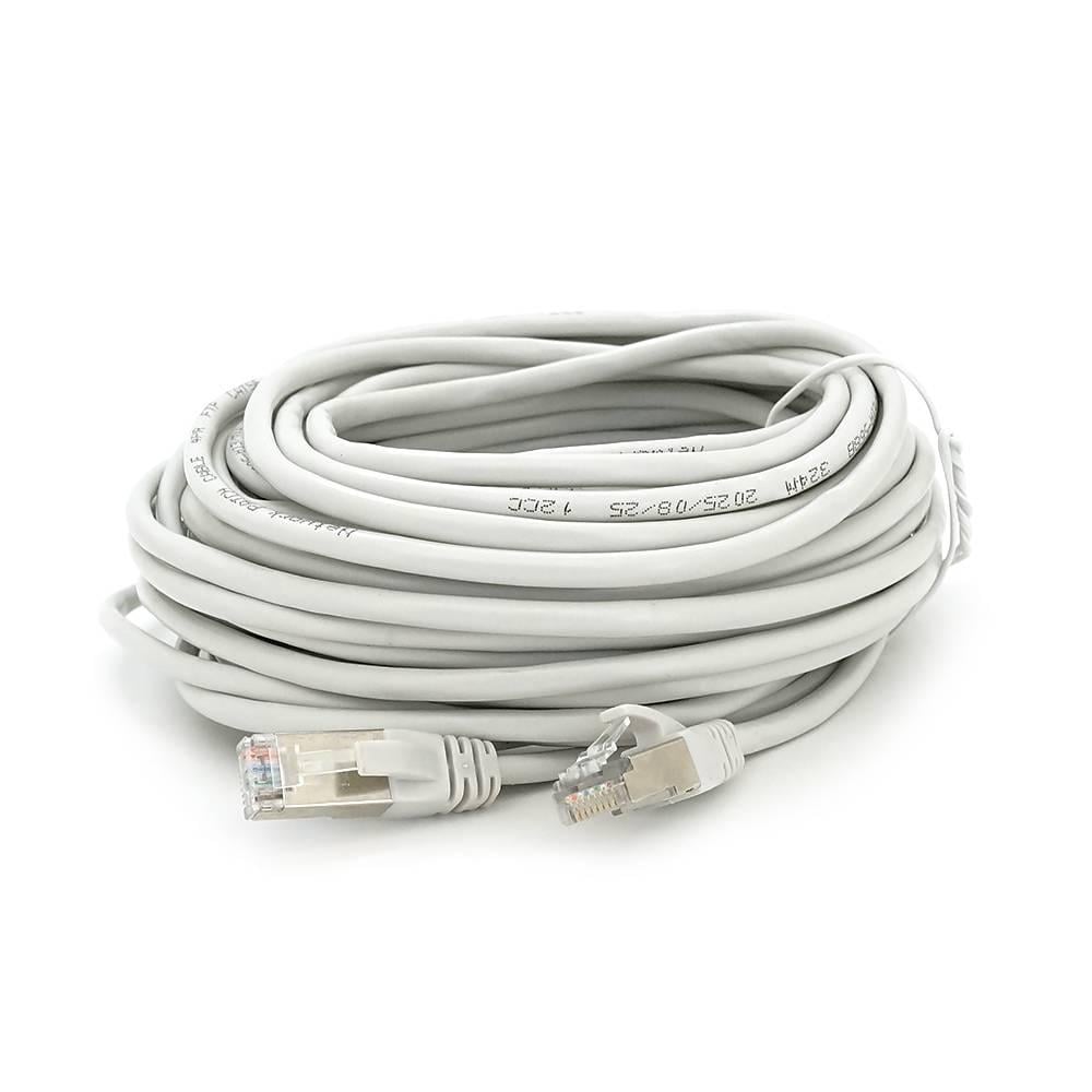 Патч-корд литий Merlion FTP RJ45 Cat,5e 15 м CU Q200 Сірий
