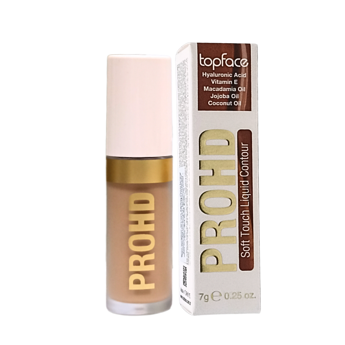 Контуринг для обличчя рідкий TopFace PROHD Soft Touch 01 Almond Trace Теплий світло-бежевий 7 г (PT358)