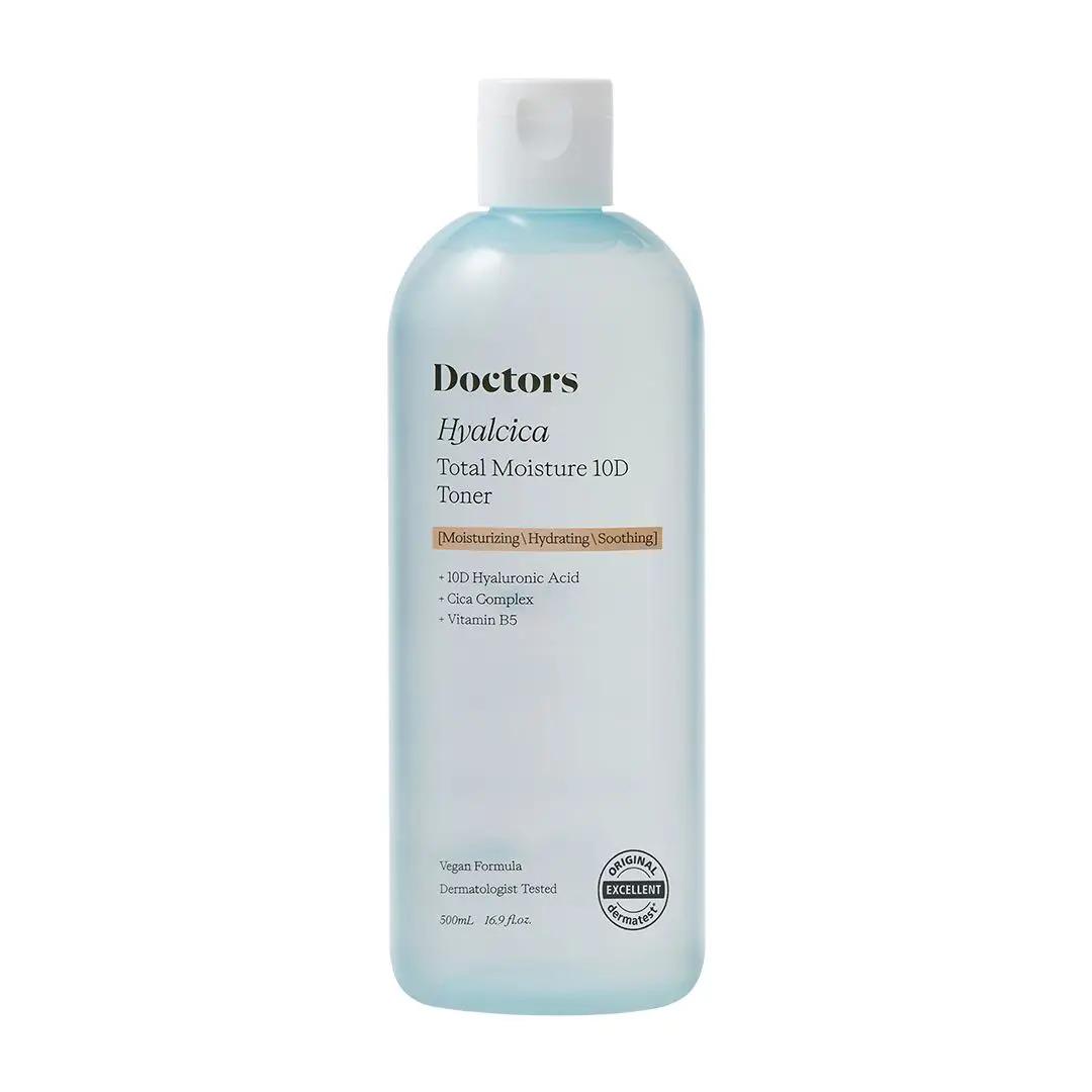 Тонер увлажняющий с 10 формами гиалуроновой кислоты и цинтелой Doctors Hyalcica Total Moisture 10 D Toner 500 мл