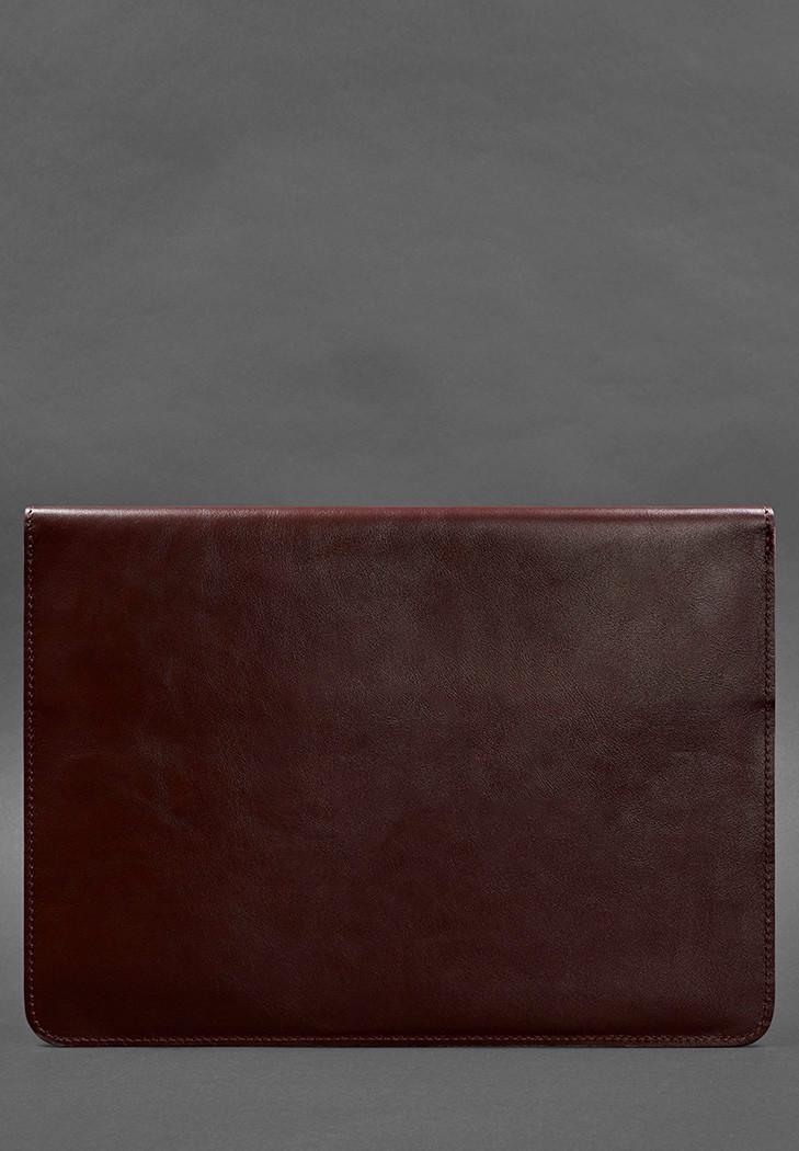 Чохол-конверт шкіряний на магнітах для ноутбука універсальний Бордовий (A-027996) - фото 2 Чохол-конверт шкіряний на магнітах для ноутбука універсальний Бордовий (A-027996) - фото 2