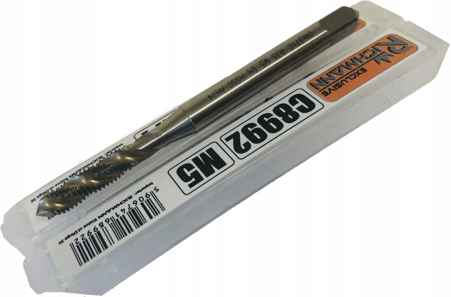 Метчик спиральный для ручной и автоматической нарезки Richmann M5х0,8 DIN371С М2 (C8992) - фото 2