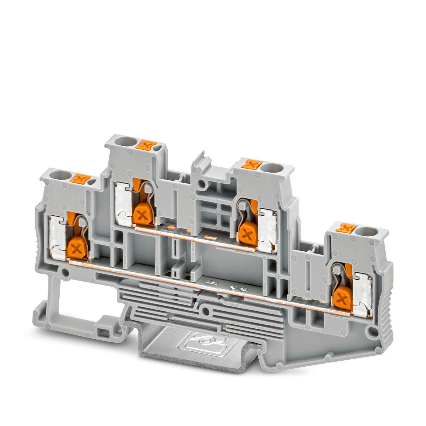 Клемна колодка дворівнева Phoenix Contact XTTB 2,5 800В 22А Push-X 0,5-4 мм² Сірий (1453789)