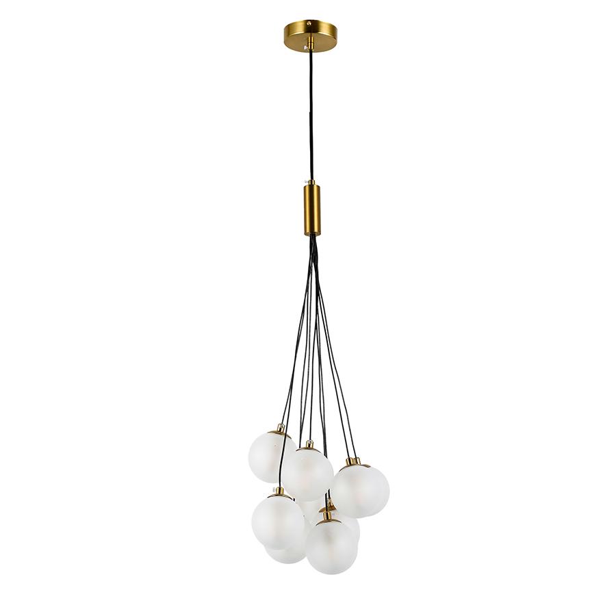Светильник подвесной пули Levistella 800P1023-9 40 WH G9 плафоны белые Бронза
