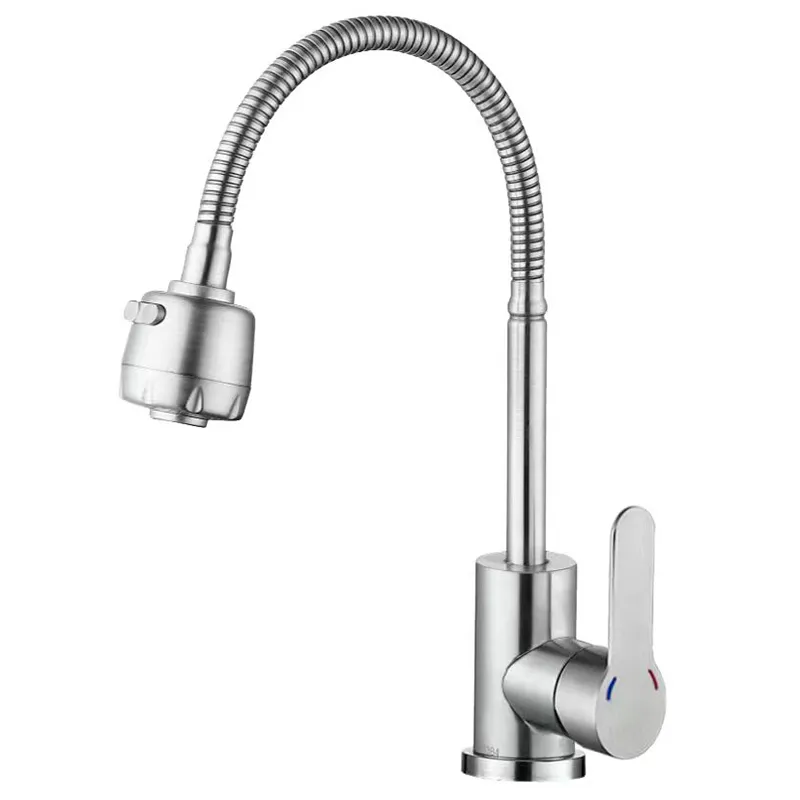 Смеситель для кухни Zerix DAX-011 Reflector из нержавеющей стали SUS304 (ZX4821)