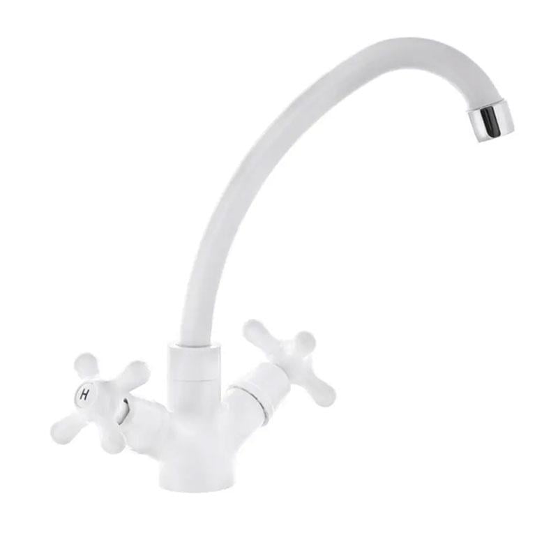 Смеситель для кухни PLAMIX AMAX-271 Белый (PM0581)