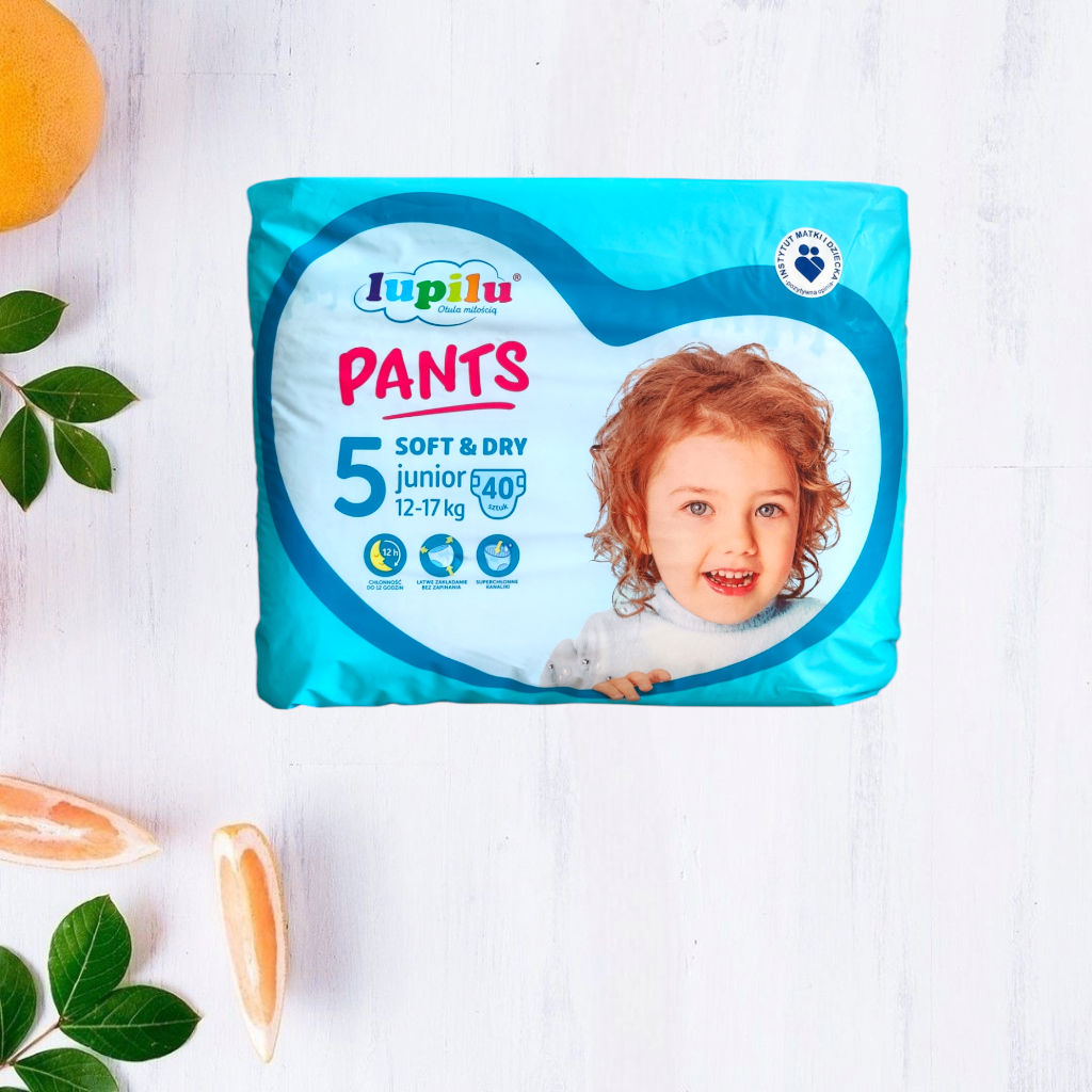 Підгузки-трусики Lupilu Soft & Dry 5 12-17 кг 40 шт. Підгузки-трусики Lupilu Soft & Dry 5 12-17 кг 40 шт.