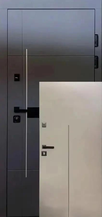 Двери Портала Модерн Трио 950х2040 мм Серый/Хаки (23347664)