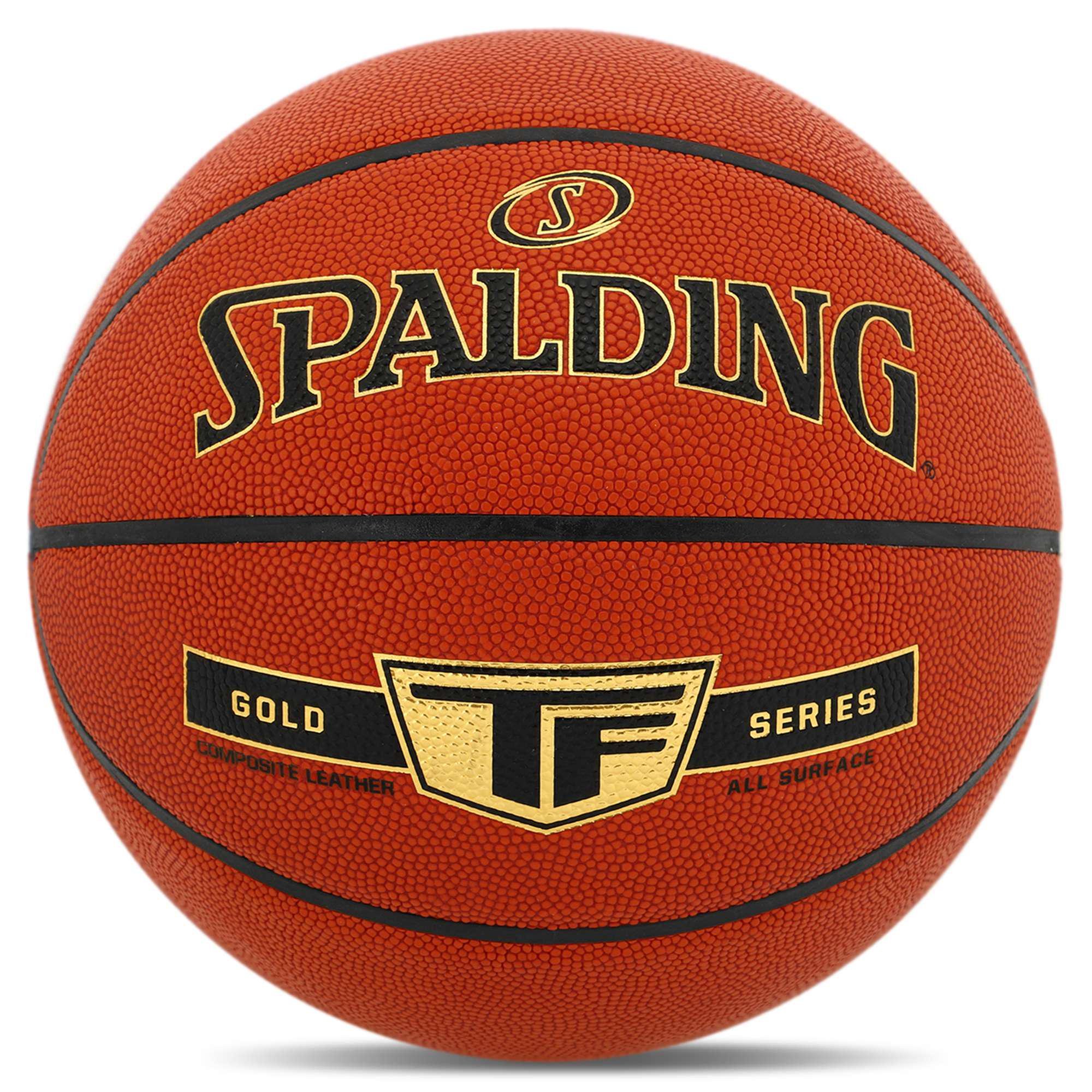 Баскетбольний м'яч SPALDING TF GOLD 76857Z Composite Leather №7 Помаранчевий Баскетбольний м'яч SPALDING TF GOLD 76857Z Composite Leather №7 Помаранчевий