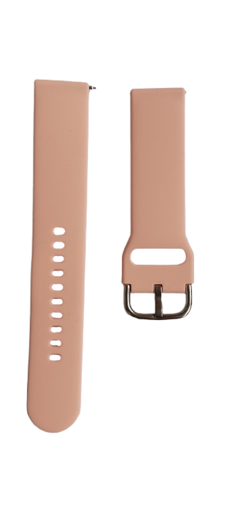 Ремешок для часов силиконовый 180х20 мм Light pink (3791) - фото 2