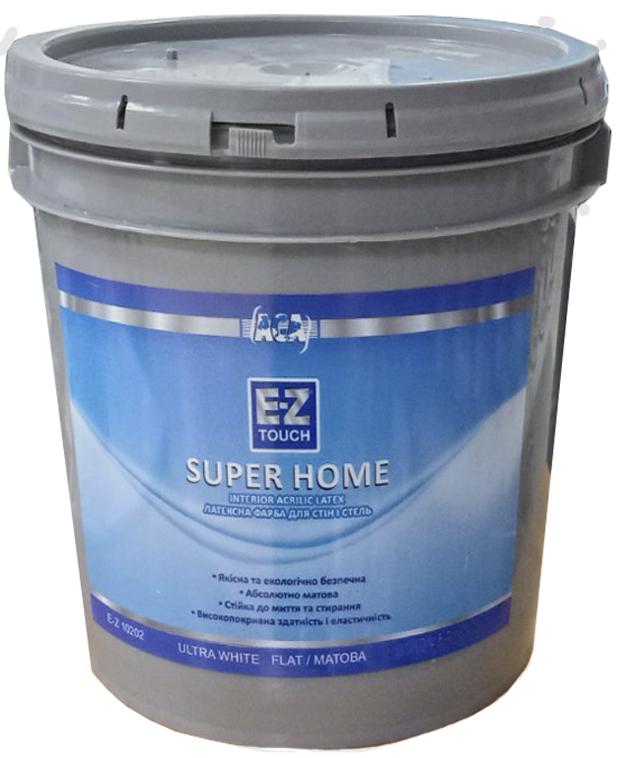 Краска для стен и потолка EZ-Touch Super Home Flat глубоко матовая 18,9 л