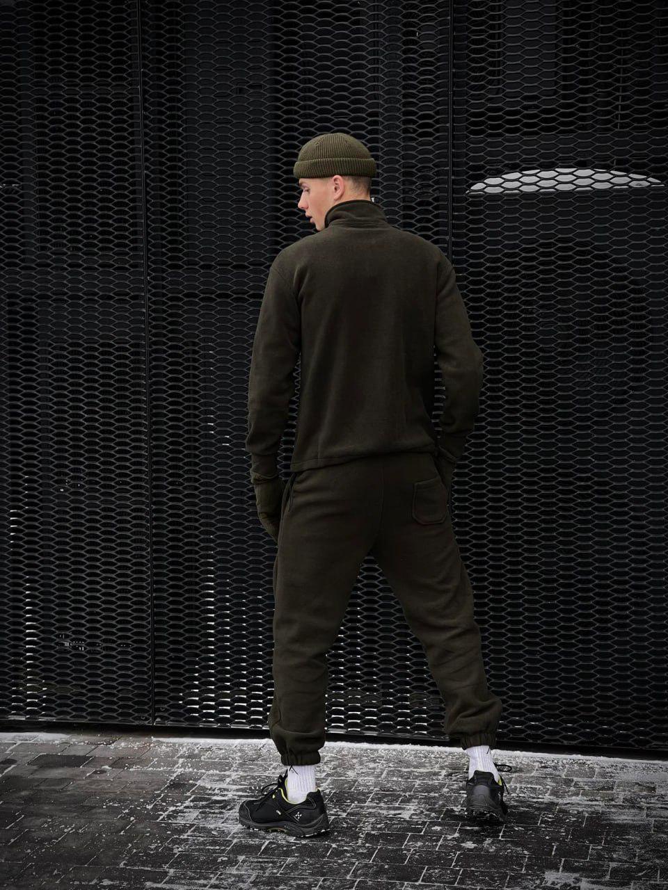 Костюм чоловічий Fleece XL Хакі (8923) - фото 3 Костюм чоловічий Fleece XL Хакі (8923) - фото 3