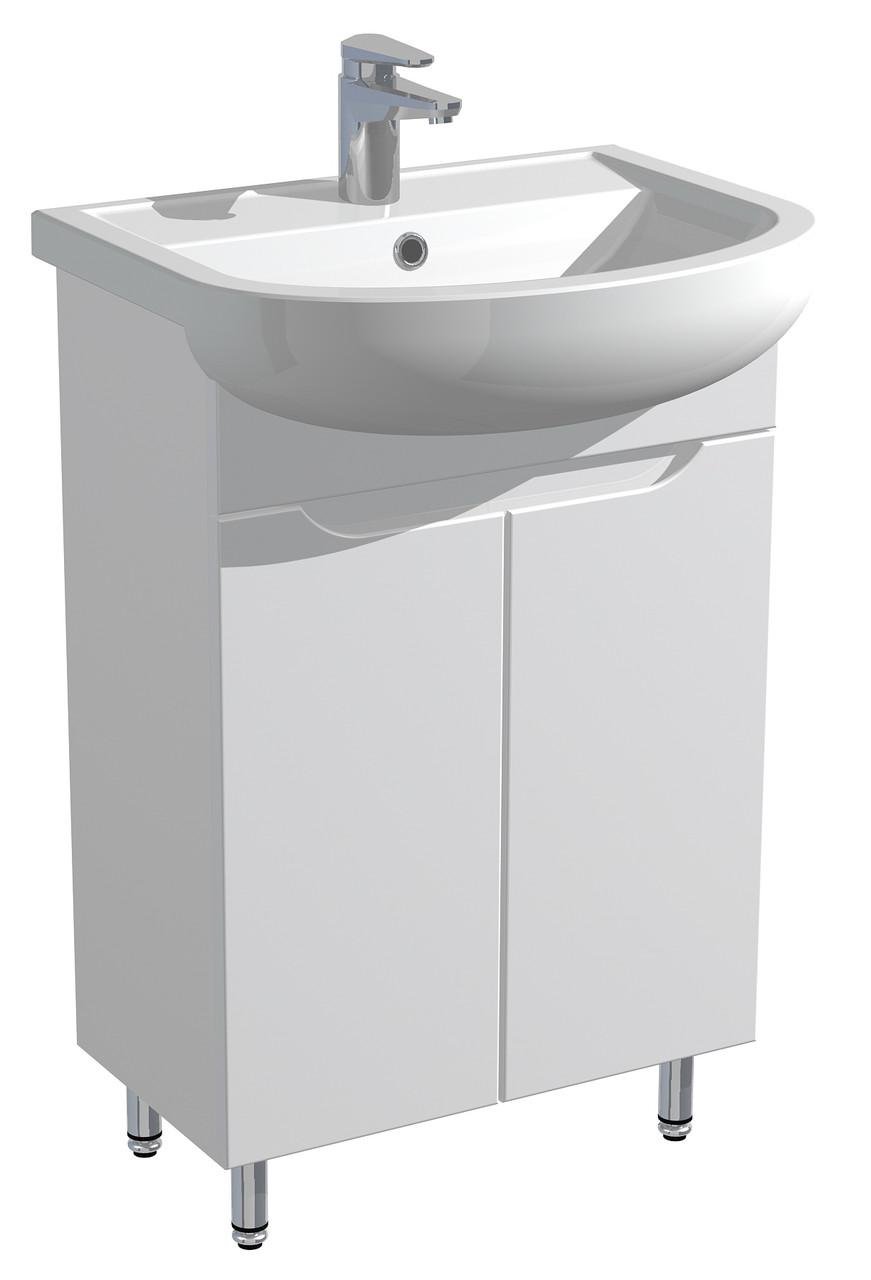 Тумба для ванной комнаты с умывальником Артеко 55 Белый (30632041) Тумба для ванной комнаты с умывальником Артеко 55 Белый (30632041)