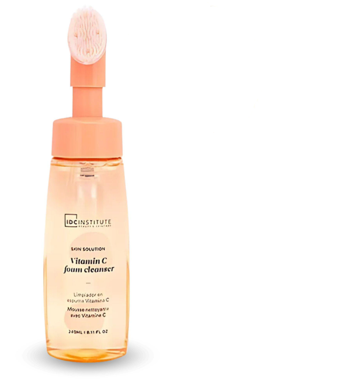 Пенка для очищения лица IDC Institute Vitamin C Foam Cleanser со щеточкой 240 мл