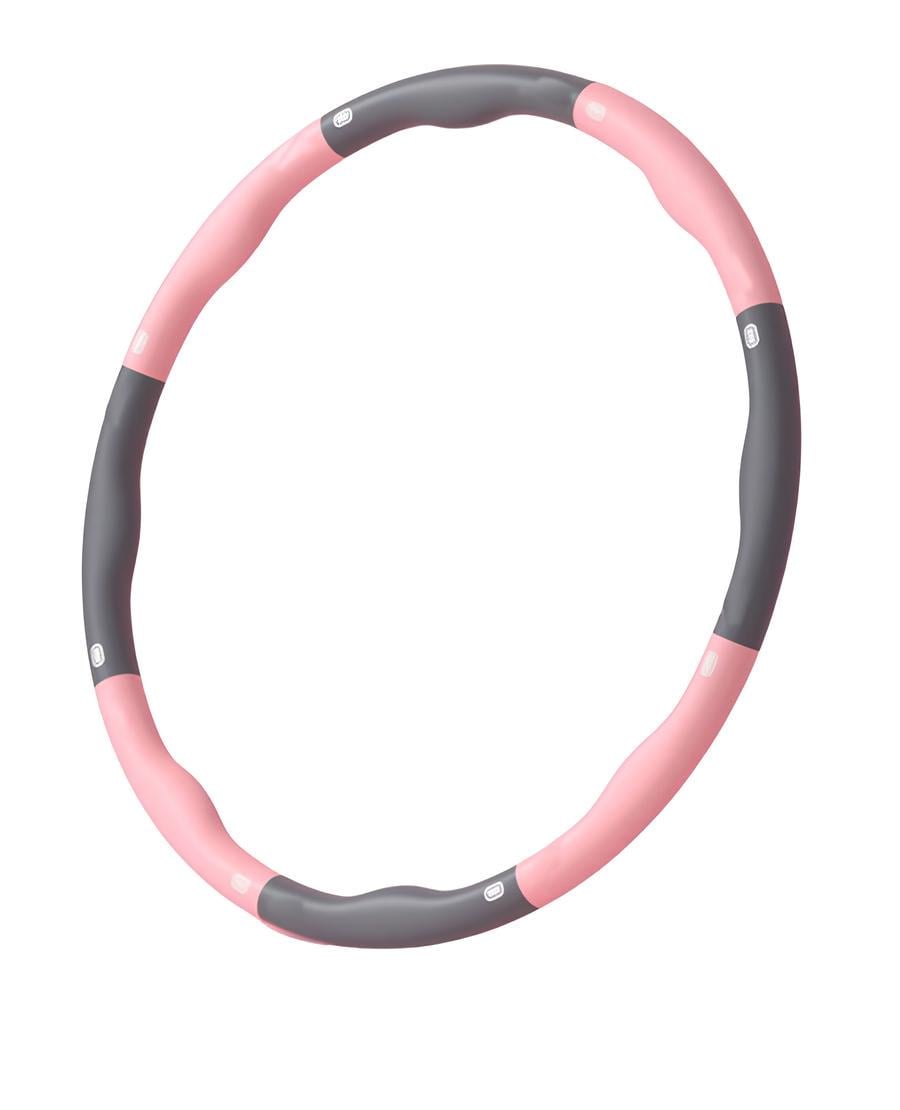 Обруч для гимнастики 8 секций D 98 см Розовый/Серый (2521132433)