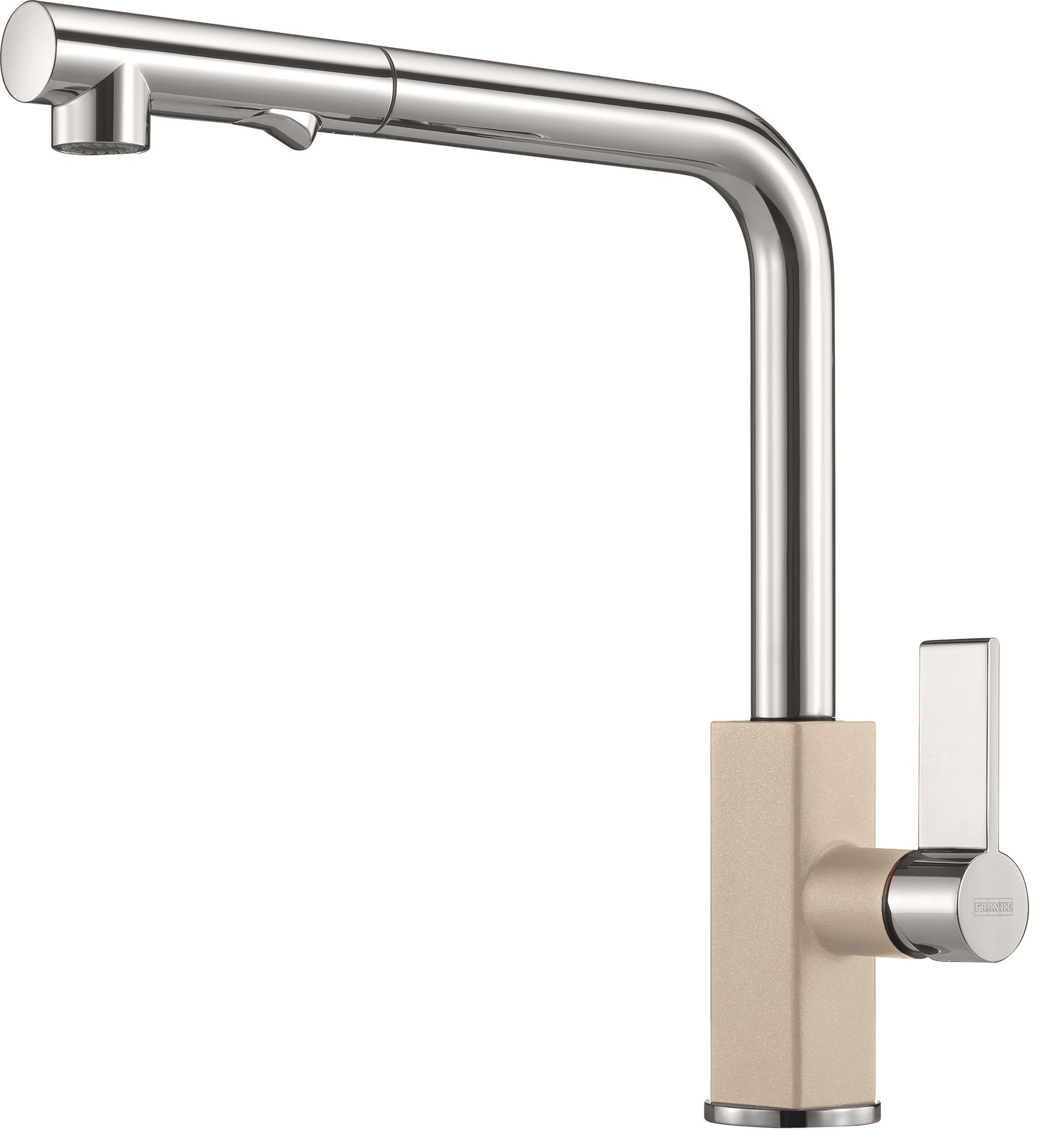 Кухонный смеситель Franke Maris Spray с выдвижным изливом и функцией душа Бежевый (115.0392.361)