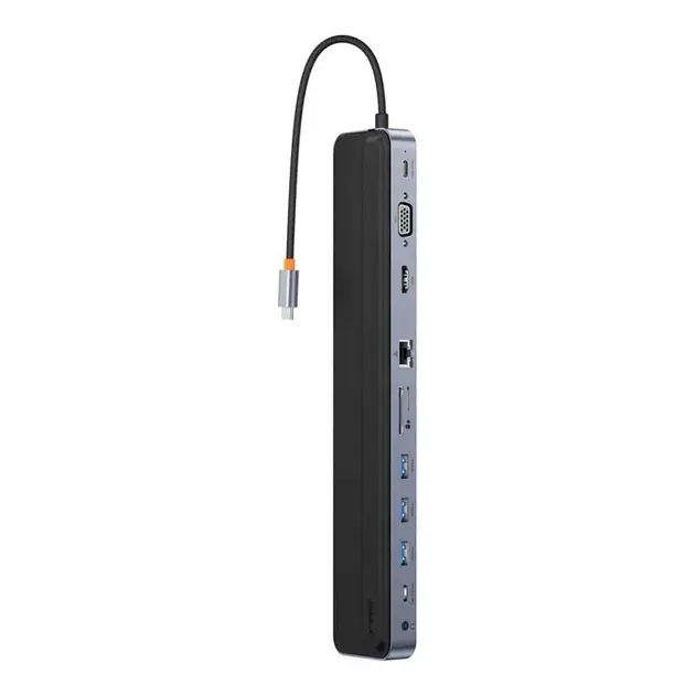 Хаб USB BASEUS EliteJoy Gen2 11-Port Type-C HUB WKSX030013 Dark Grey - фото 2