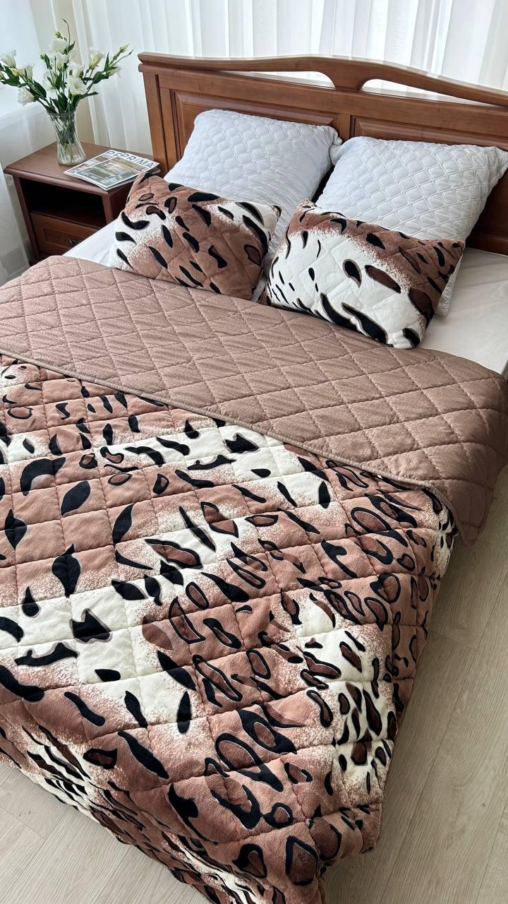 Покрывало стеганое 220х240 см Коричневый (Д-Мpled+poduska005-01) - фото 10