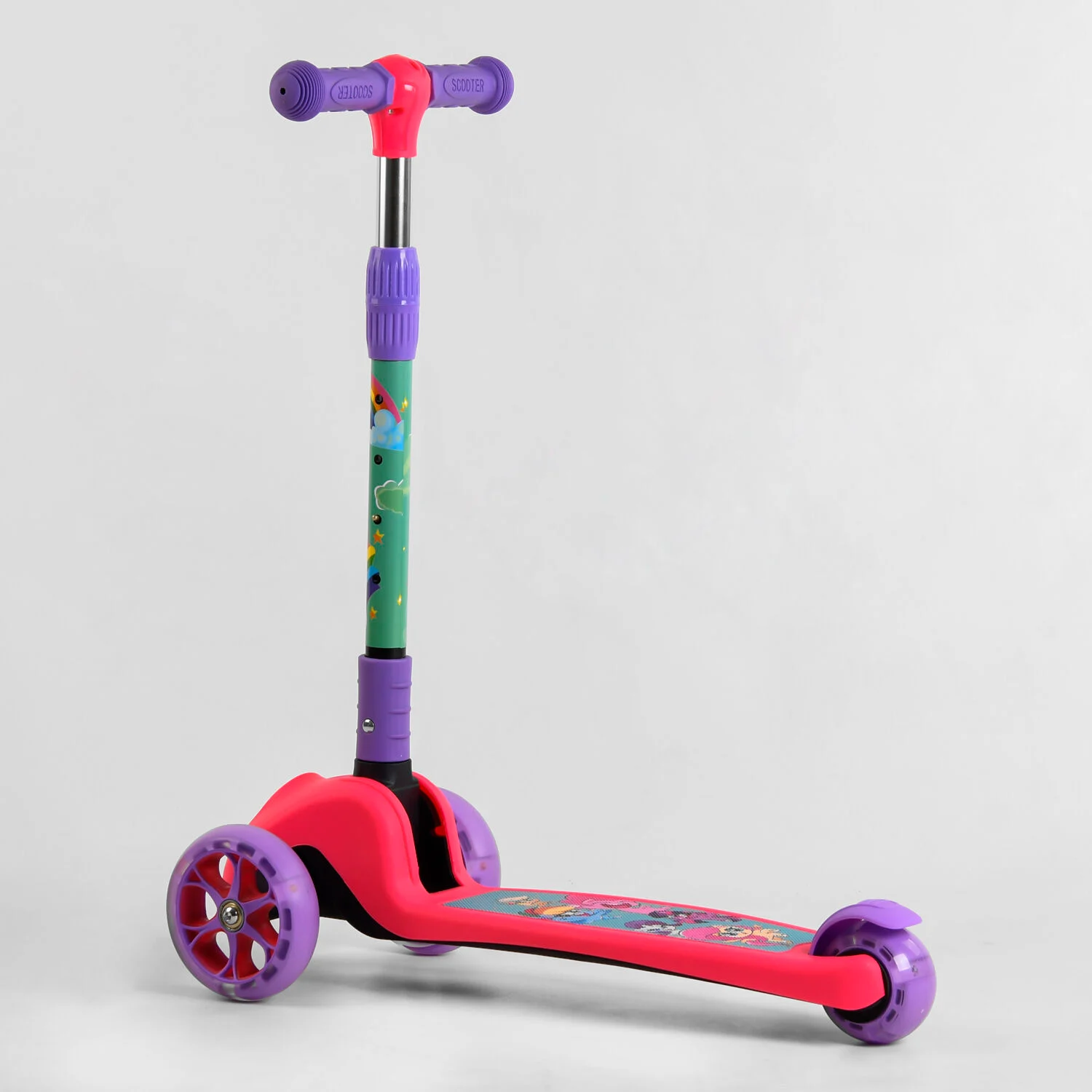 Самокат трехколесный детский Best Scooter Pink/Purple (106837) - фото 4