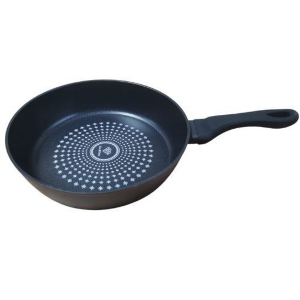 Сковорода глубокая BN-443 без крышки с антипригарным бриллиантовым покрытием 22х6 см (25447473)
