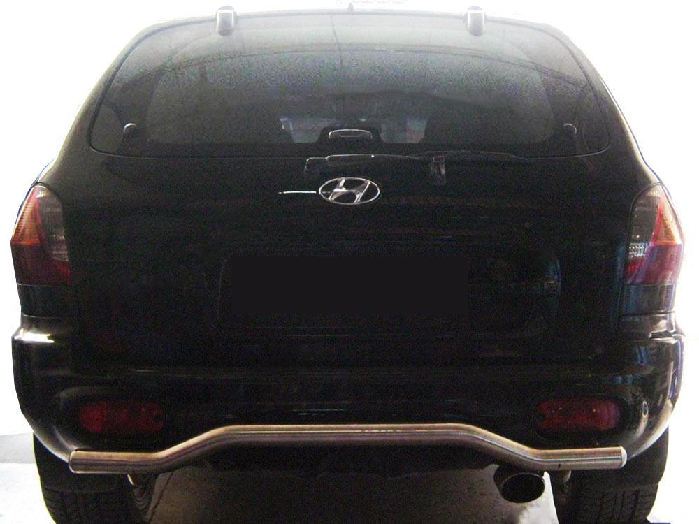 Задняя дуга AK004 CAN для Hyundai Santa Fe 1 2000-2006 гг. нержавеющая сталь Хром Задняя дуга AK004 CAN для Hyundai Santa Fe 1 2000-2006 гг. нержавеющая сталь Хром