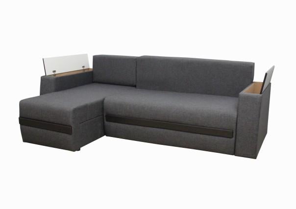 Диван угловой Граф с подушками и нишами 245х165 см Коричневый (1733045692) - фото 2 Диван угловой Граф с подушками и нишами 245х165 см Коричневый (1733045692) - фото 2