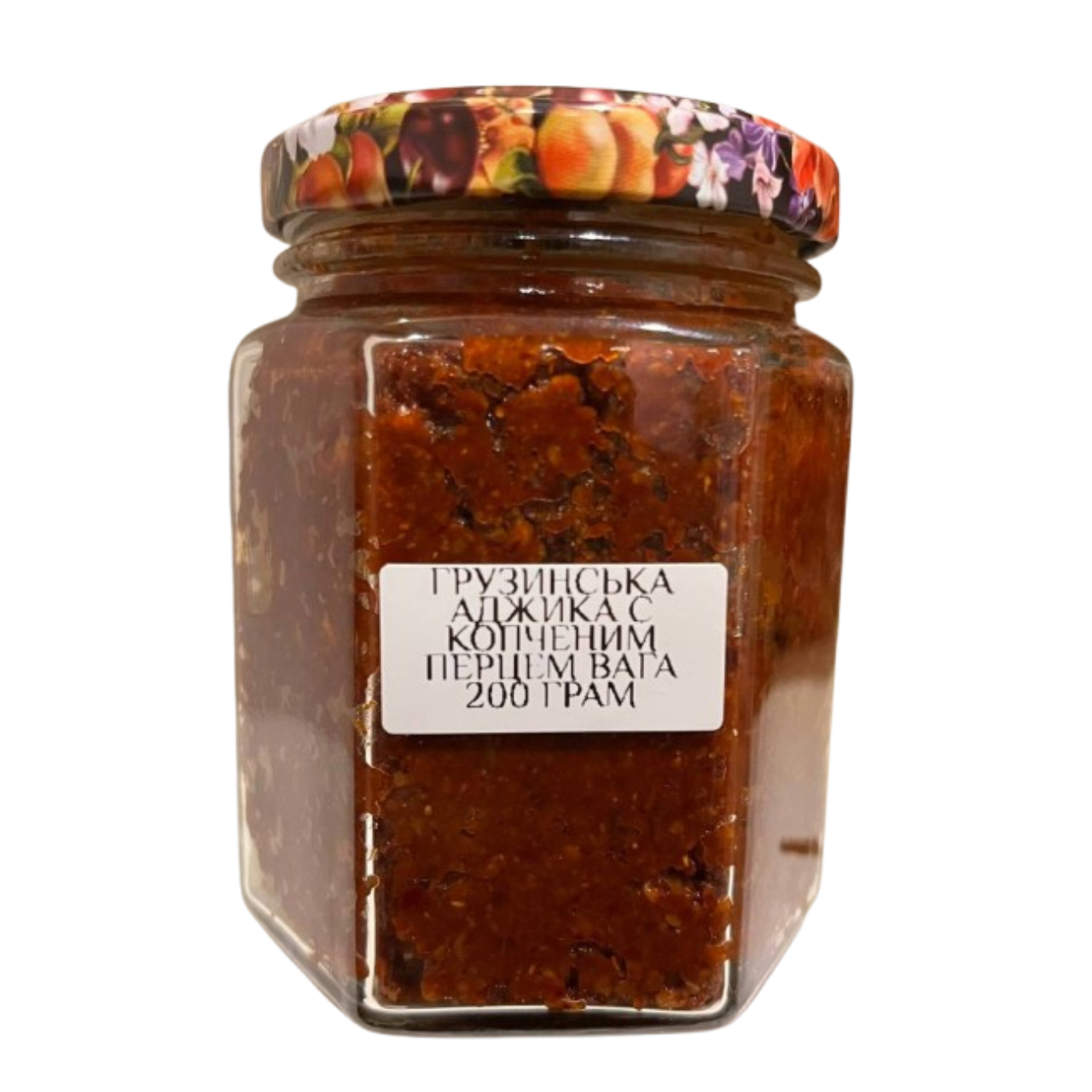 Аджика грузинська з копченим перцем сира гостра в скляній банці 200 мл (31190361)