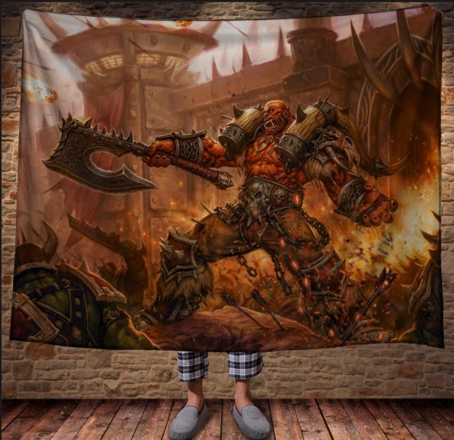 Плед с 3D принтом Warcraft Garrosh 150х200 см (epi_0205)
