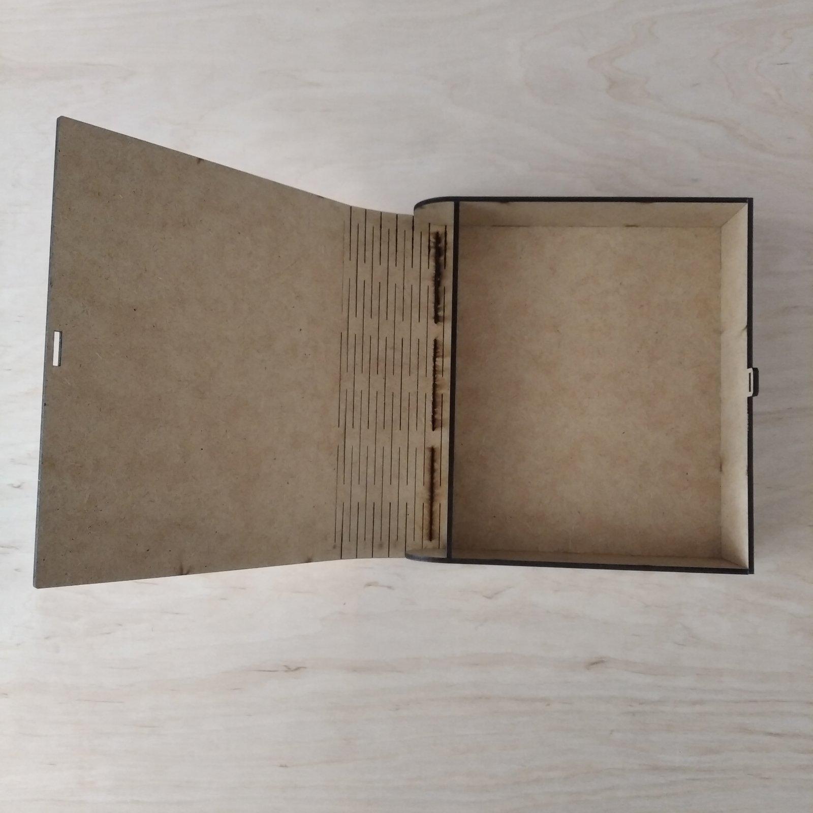 Коробка книга деревянная с надписью 21х18х5 см - фото 2 Коробка книга деревянная с надписью 21х18х5 см - фото 2