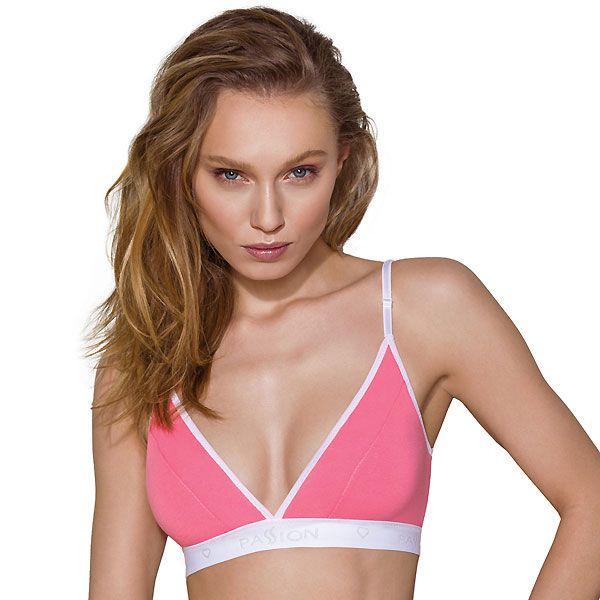 Женский спортивный топ Passion PS007 TOP с двойными бретелями S Розовый
