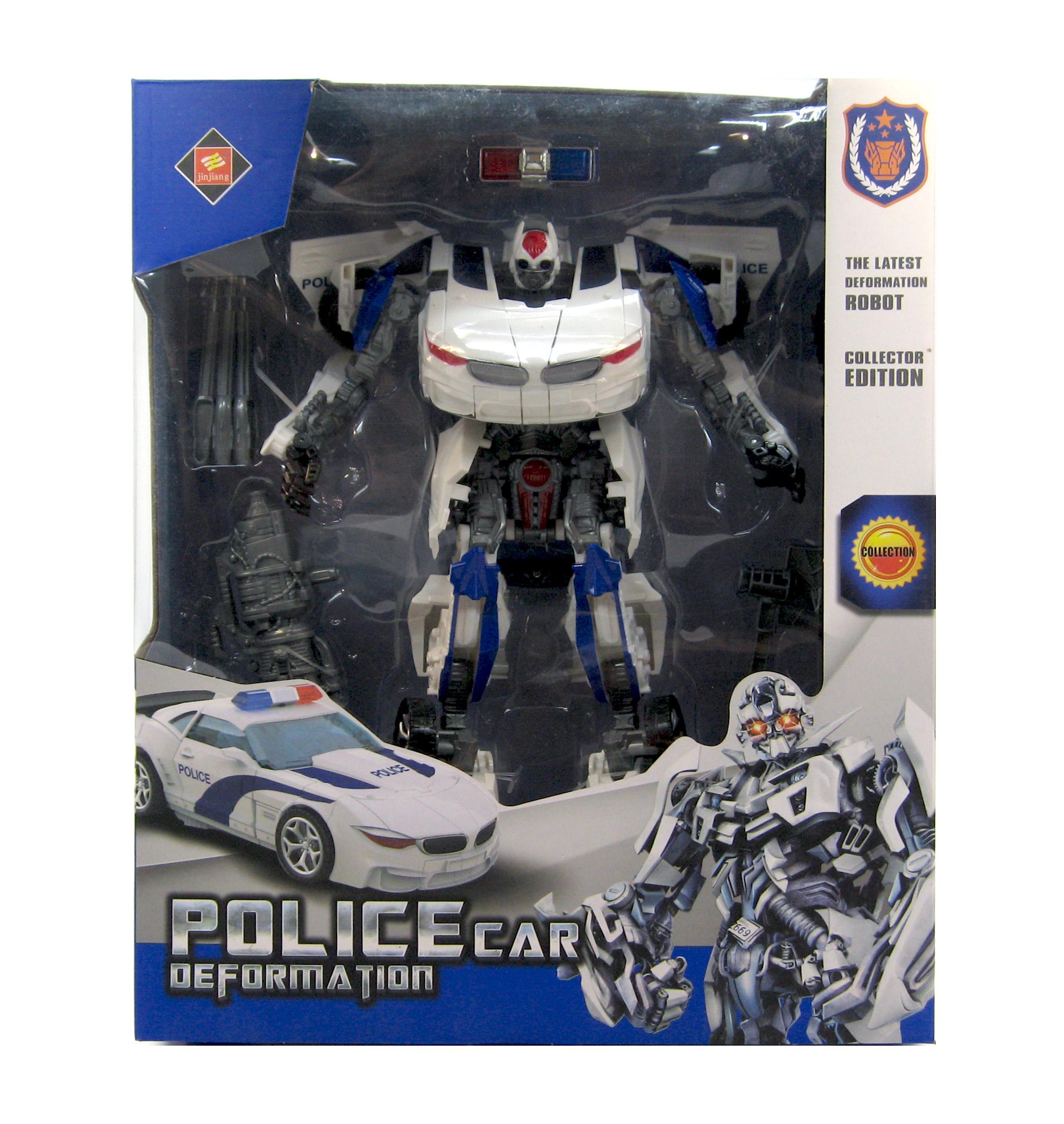 Трансформер 8820B машина полицейская в коробке Белый (12260931)