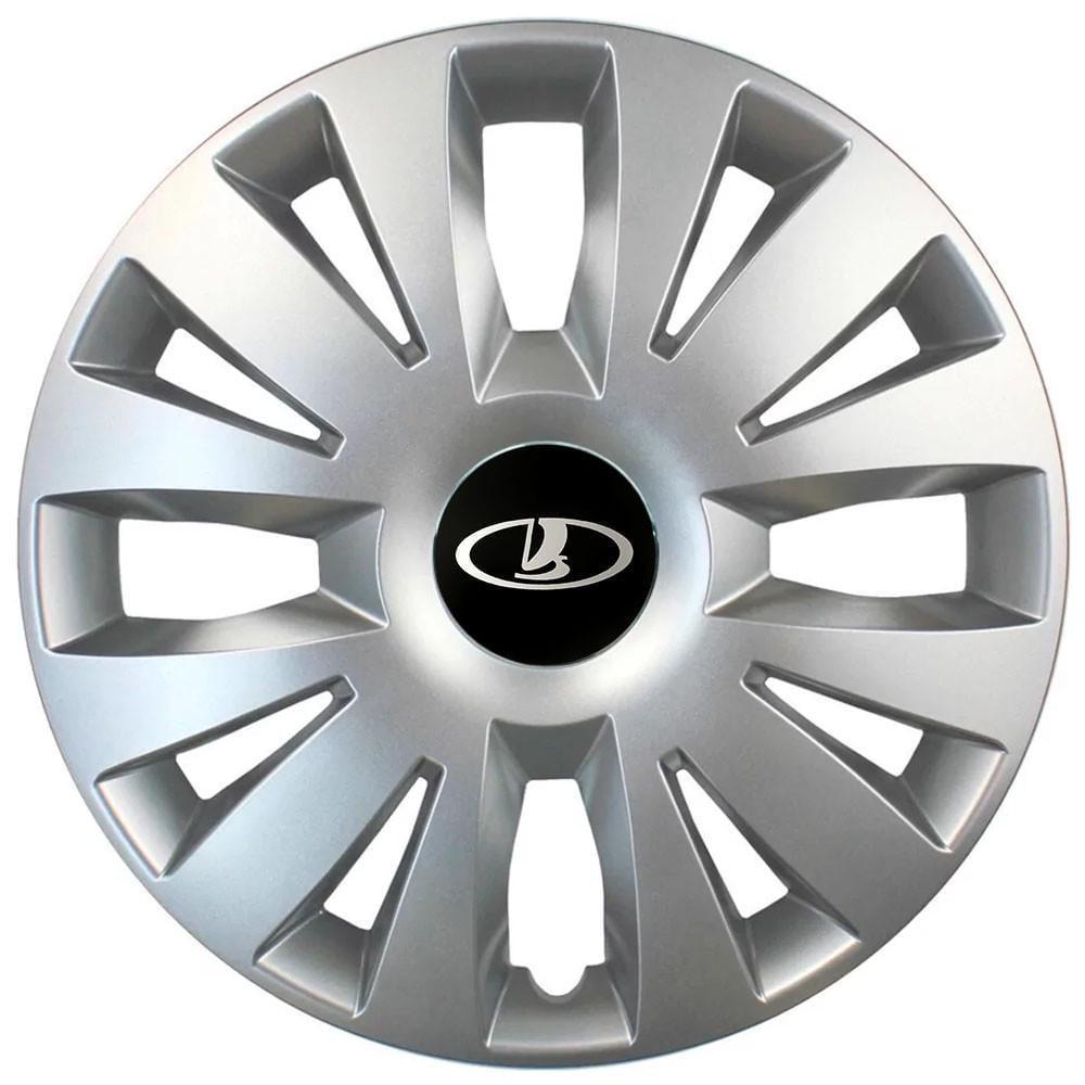 Колпаки SJS 324 з логотипом Lada R15 4 шт. Серебристый (2654562875)