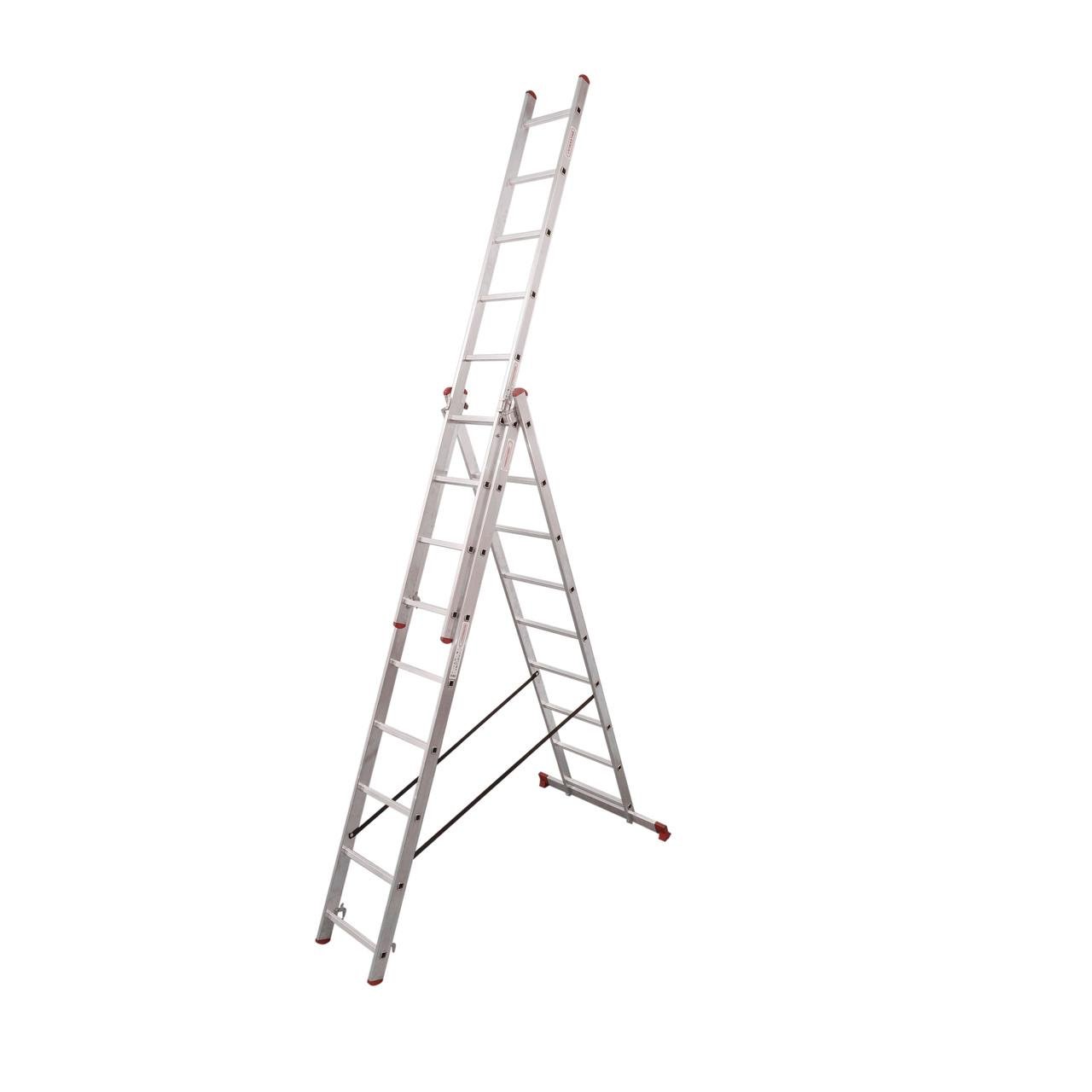 Лестница алюминиевая 3-секционная Scala TOP 9 ступеней FLEXIREACH (98-3009) Лестница алюминиевая 3-секционная Scala TOP 9 ступеней FLEXIREACH (98-3009)