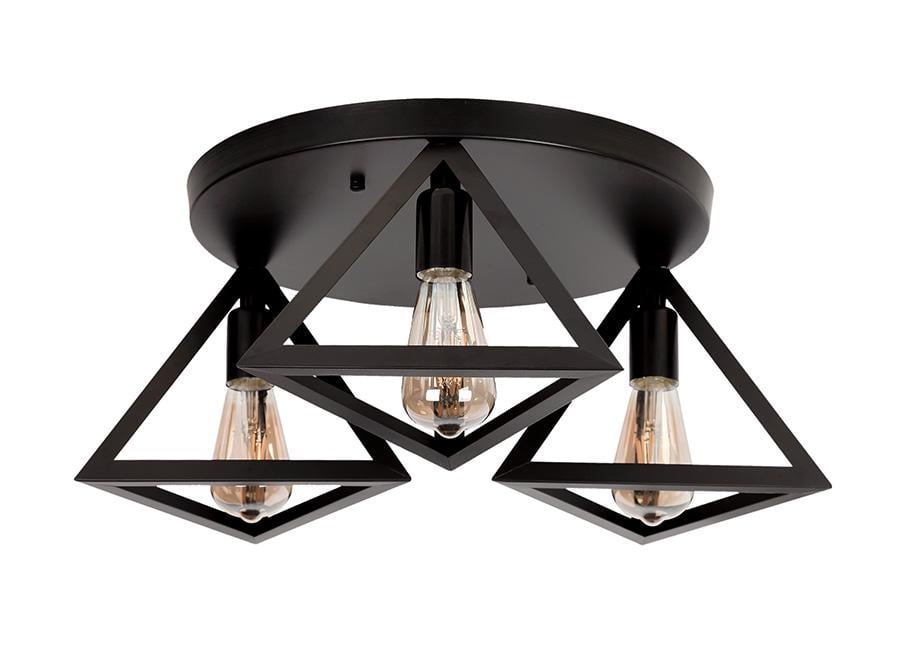 Люстра Levistella 756XPR220F-3 BK на 3 пирамиды Черный (14-16-LVS2799)