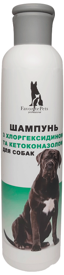 Шампунь для собак Favorite Рets Professional с хлоргексидином и кетоконазолом 250 мл (18106370)